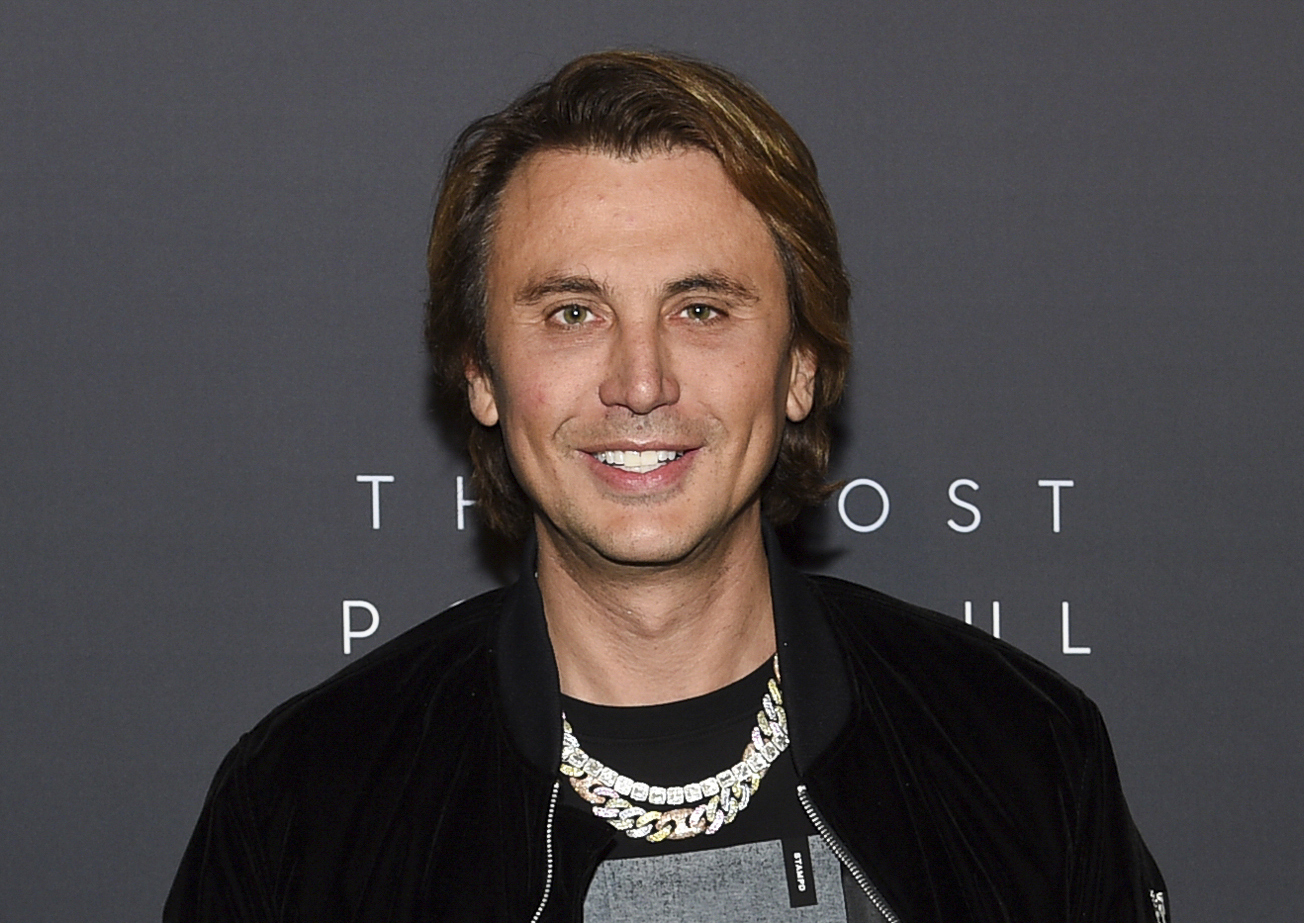 FILE- In this April 11, 2019, file photo, television personality Jonathan Cheban attends The Hollywood Reporter's annual Most Powerful People in Media cocktail reception in New York. On Friday, Nov. 20, 2020, federal authorities in New York City charged a man for stealing Cheban's $250,000 watch at gunpoint. The holdup occurred in August 2020, when Cheban was arriving at a friend's house in Englewood Cliffs, N.J., police said. Two men approached and asked for the time before pulling a gun and making off with the victim's Richard Mille timepiece, police said. (Photo by Evan Agostini/Invision/AP, File)