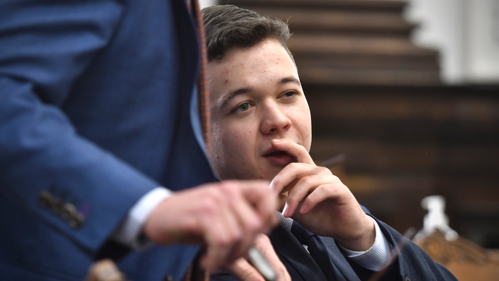 Kyle Rittenhouse waits for his trial to begin for the day at the Kenosha County Courthouse in Kenosha, Wis., on Wednesday, Nov. 10, 2021.