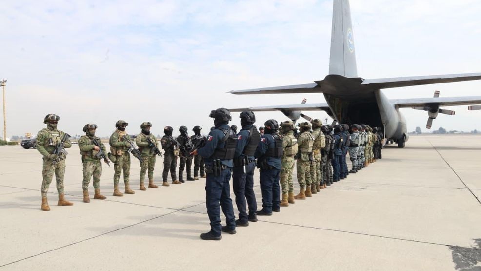 Image for story: Mexico sends 37 cartel members to the US as Trump ramps up drug smuggling crackdown