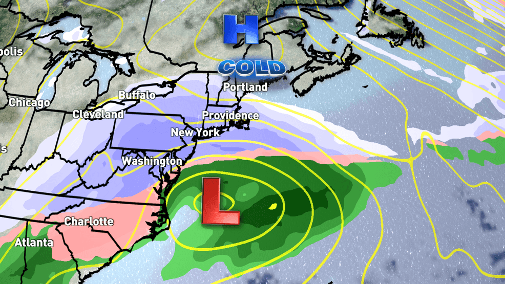 Image for story: Arctic airmass followed by significant snow potential this weekend