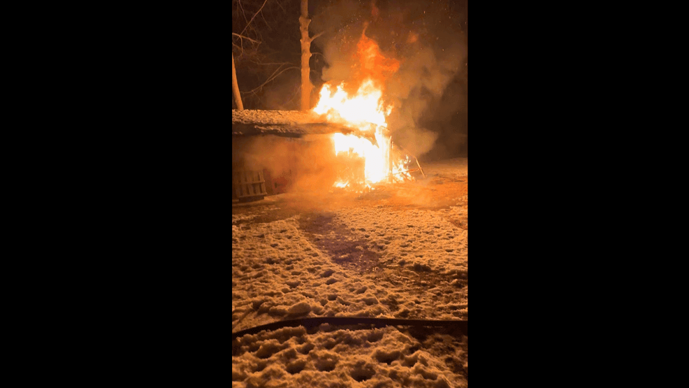 Image for story: Flames engulf shed in Attleboro