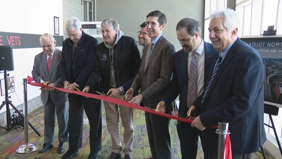 Image for story: Rhode Island leaders, RIDOT celebrate completion of the I-95 viaduct north project 