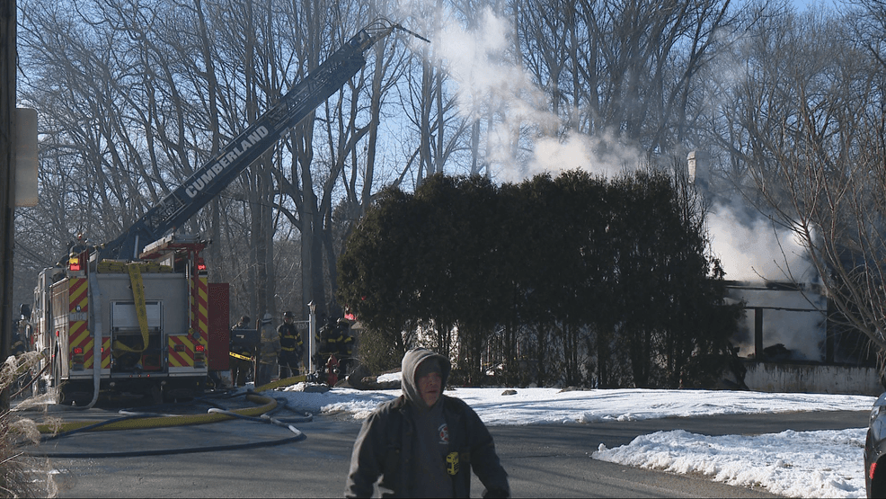 Image for story: Person hurt after fire in Cumberland