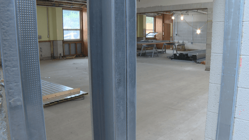 Image for story: McKee tours future site of community learning center in Coventry