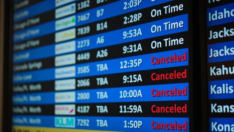 Image for story: Storm cripples travel with 10,700 flight cancellations across US, including CHA Airport