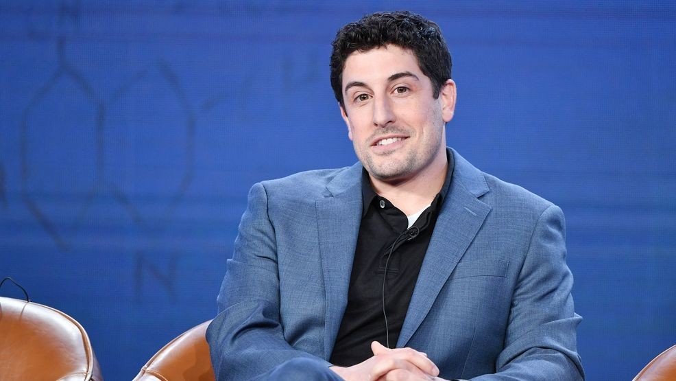 PASADENA, CALIFORNIA - JANUARY 07: Jason Biggs of 'Out Matched' speaks during the Fox segment of the 2020 Winter TCA Press Tour at The Langham Huntington, Pasadena on January 07, 2020 in Pasadena, California. (Photo by Amy Sussman/Getty Images)