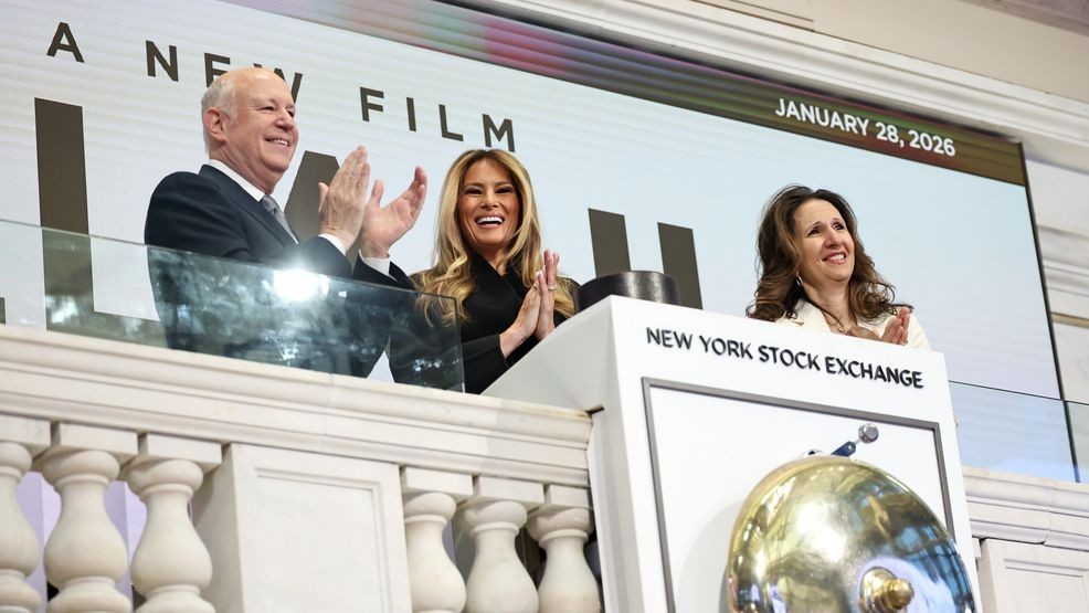 Image for story: GALLERY: First Lady Melania Trump rings NYSE Opening Bell to celebrate new movie
