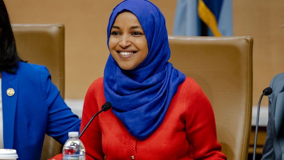 Image for story: Trump says the DOJ is looking into Rep. Ilhan Omar for allegedly being worth $44 million