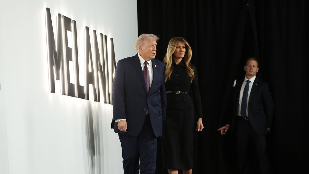 Image for story: Trump teases Fed Chair announcement for Friday at Melania film premiere 