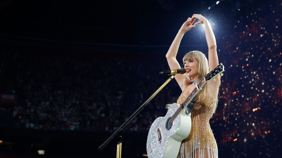 AMSTERDAM, NETHERLANDS - JULY 05: (EDITORIAL USE ONLY. NO STANDALONE PUBLICATION USE (NO SPECIAL INTEREST OR SINGLE ARTIST PUBLICATION USE; NO BOOK USE)) Taylor Swift performs onstage during "Taylor Swift | The Eras Tour" at Johan Cruijff Arena on July 05, 2024 in Amsterdam, Netherlands. (Photo by Aldara Zarraoa/Getty Images for TAS Rights Management)