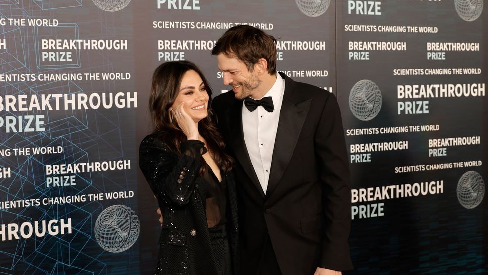 LOS ANGELES, CALIFORNIA - APRIL 15: Ashton Kutcher and Mila Kunis attend the 9th Annual Breakthrough Prize Ceremony at the Academy Museum of Motion Pictures on April 15, 2023 in Los Angeles, California. (Photo by Kevin Winter/Getty Images)