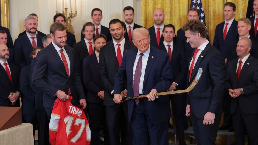 Image for story: Florida Panthers honored by President Trump at White House for 2025 Stanley Cup win
