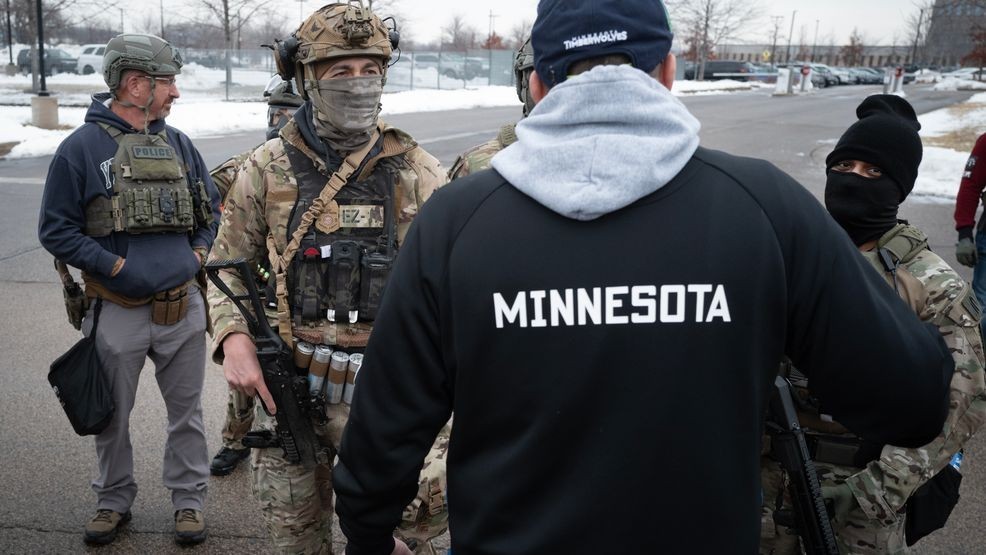 Image for story: Anti-ICE protesters storm church in Minnesota during service