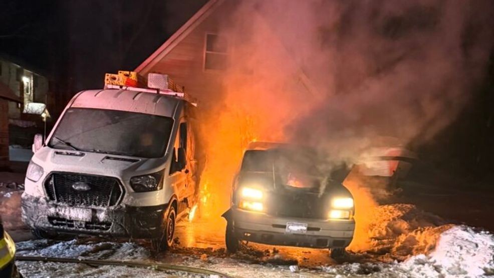 Image for story: Firefighters fight car fire on Bliss Avenue in Attleboro 