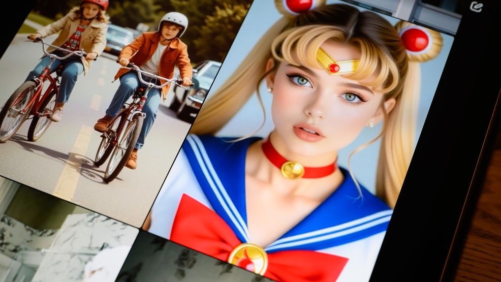 LONDON, ENGLAND - JANUARY 12: In this photo illustration, a screen displays examples of AI prompt-created videos, made with Xai's Grok app, on January 12, 2026 in London, England. Today the UK communications regulator Ofcom launches a formal investigation into Elon Musk's social media platform X regarding its AI chatbot, Grok.{ }The probe centres on reports that Grok has been used to generate non-consensual sexual deepfakes, including "undressed" images of women and sexualised images of children. (Photo by Leon Neal/Getty Images)