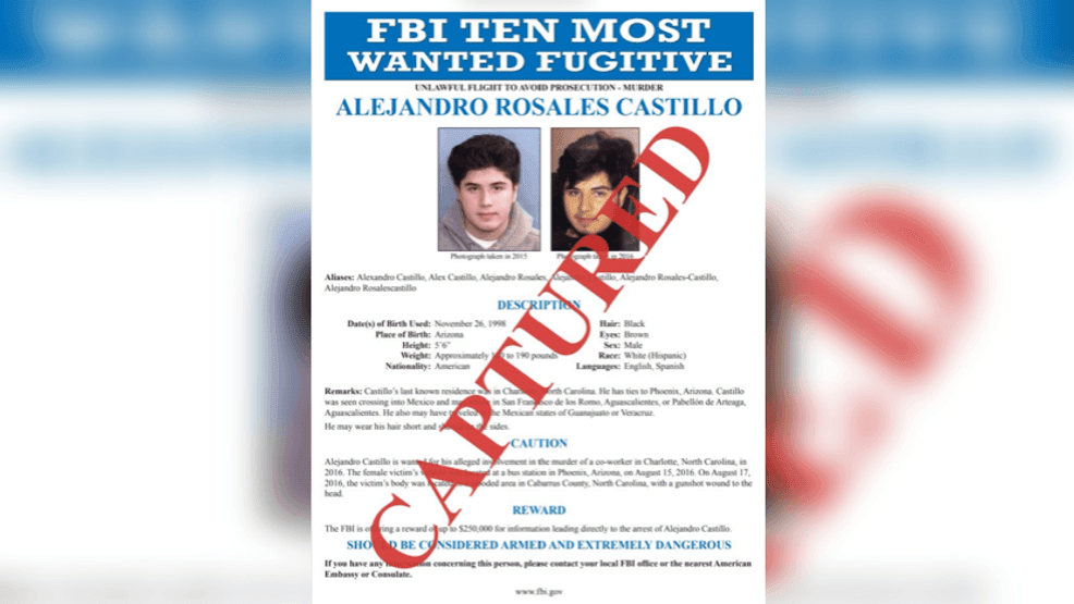 Image for story: FBI captures Top Ten Most Wanted fugitive in Mexico years after former co-worker's murder